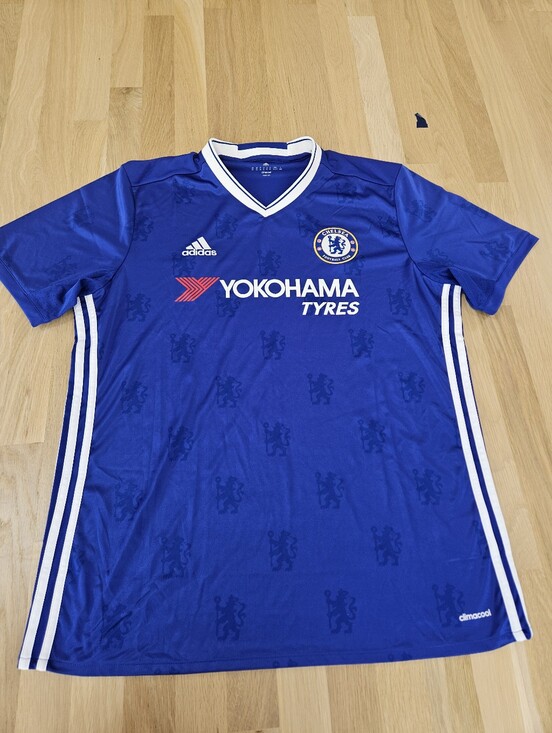 adidas Other - Adidas Chelsea Blue Home Jersey with White Trim and Red Sponsor - Size XL